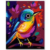 Nightjar in Picasso Style Painting by Numbers Kit | Paint by numbers